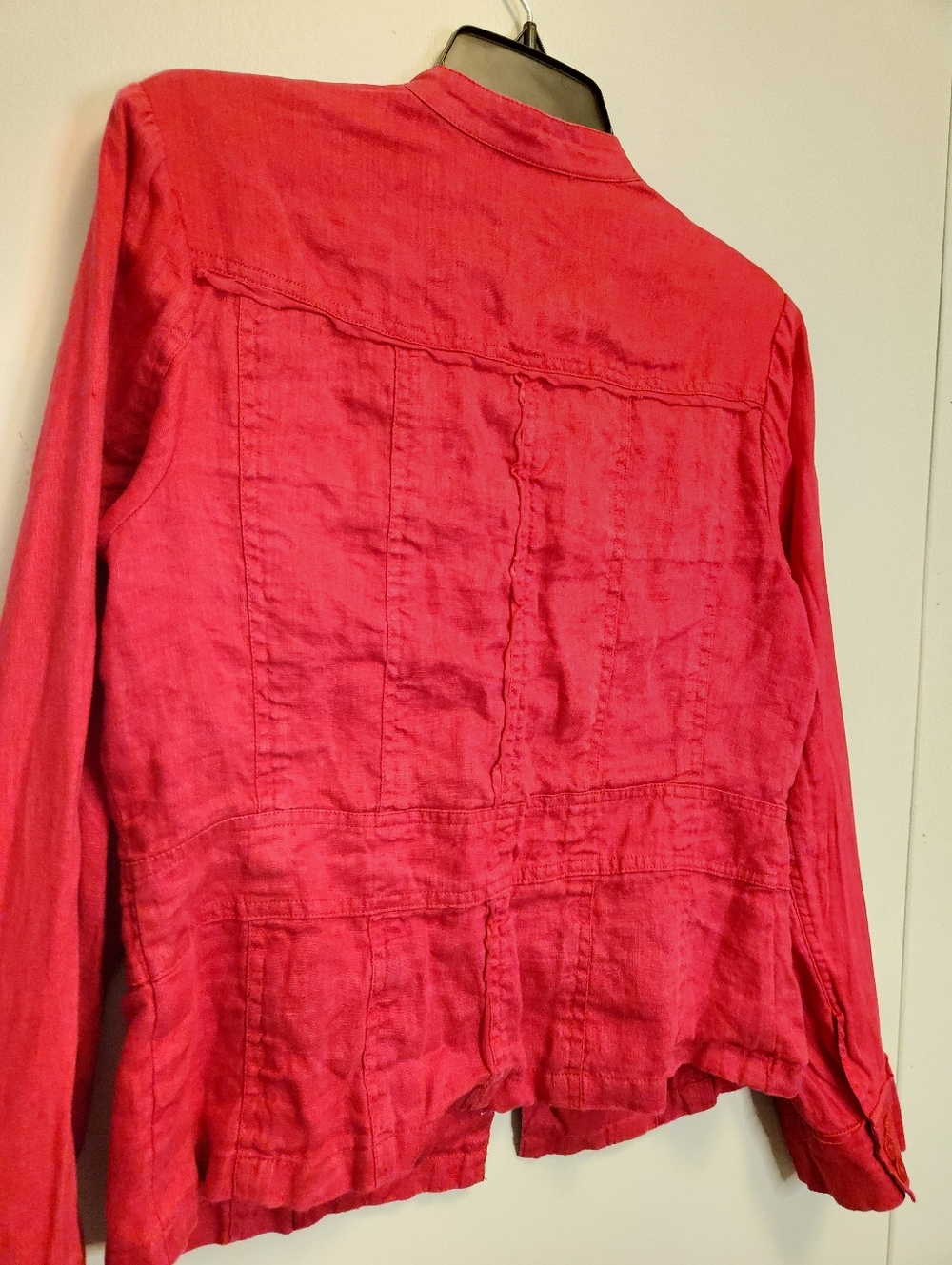 Coldwater Creek Celebrate Your Spirit Linen Button-up Jacket Size 10 - Picture 14 of 14